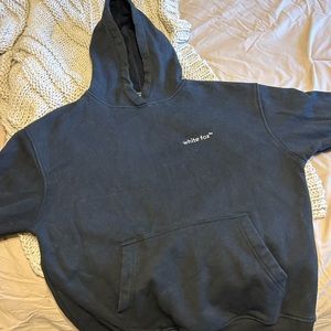 Black and white White Fox hoodie